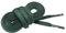 CORD ON - Lacci di cotone cerato o lucidato piatto. Larghezza 6 mm - 1 paio (Verde scuro, 75 cm)