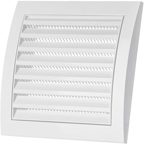 150x150mm Blanche Grille de Ventilation en Plastique - Grill D'aération avec Moustiquaire