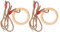 Gymnastikringe,Turnringe Holz,Holzschaukel,Holzring mit Seil, 2 Stück/Set,Fitness Holz Gymnastik Schaukel Gymnastic Rings Fitness Ring für Crossfitting Ersatz für Holzschaukel