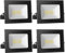 loyal Lot de 4 Projecteur LED 20W 2000LM Super Lumineux Spot LEDs Extérieur, 6000K Blanc Froid Éclairage de Sécurité D'extérieur, IP65 Imperméable Lumière de Sécurité Pour Terrasse Jardin Garage Cour