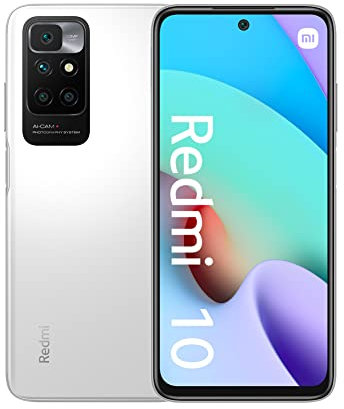 Xiaomi Redmi 10 - Smartphone 64GB, 4GB RAM, Dual Sim, Pebble White (Reconditionné)