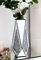 SHYFOY Spiegel Blumenvase Crushed Diamond Vase Silber Vasen Moderne dekorative Vase Kristall Geometrische Tischknospe Vase für Heimdekoration, Hochzeit, Weihnachten 30,5 cm Kann kein Wasser halten.