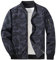 KEFITEVD Blouson pour homme - Coupe-vent, style militaire décontracté avec plusieurs poches, camouflage noir, L