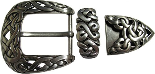 BELTINGER Gürtelschnalle mit Spitze/Schlaufe 4,0 cm | Buckle Wechselschließe Gürtelschließe 40mm Massiv | Dorn-Schließe | Für Wechselgürtel 4cm Breite