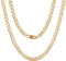 HSWYFCJY Herren gold Panzerkette Kette Halskette, Männer Kubanische Edelstahl Kette,Cuban Chain Halskette für Männer, Breite 9MM, 20Zoll…