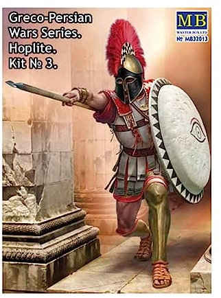 Masterbox MAS32013 1:32-Greco-Persischer Krieg, Hoplite Kit Nr. 3 Maßstab, unlackiert
