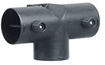 75mm Kanalanschluss T-Form, 3 Wege Lufterhitzer Diesel Standheizung Zubehör Schlauchadapter Durchlaufen Rohrverschraubung ABS Kunststoff Lüftungsverteiler Kanalverbinder für Standluftheizung