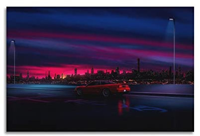 ZENGYL JDM Sportauto-Poster für NSX Gran Turismo Supercar Racing Car Poster Dekorative Malerei Leinwand Wandposter und Kunstbild Druck Moderne Familie Schlafzimmer Dekor Poster 30 x 45 cm