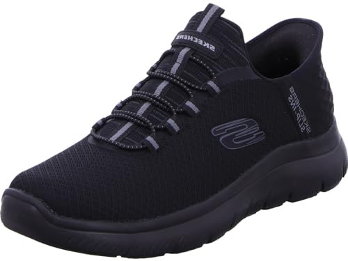 Skechers Summits High Range, Sneaker Uomo, Nero (Black Mesh Trim Black), 45 EU