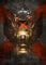 Displate Offiziell Warhammer MetallPoster Magnetische Befestigung Inklusive Lizenziert Bilder Hochwertiges Poster Warhammer 40,000 Emblems - Death Company 45 cm x 32 cm