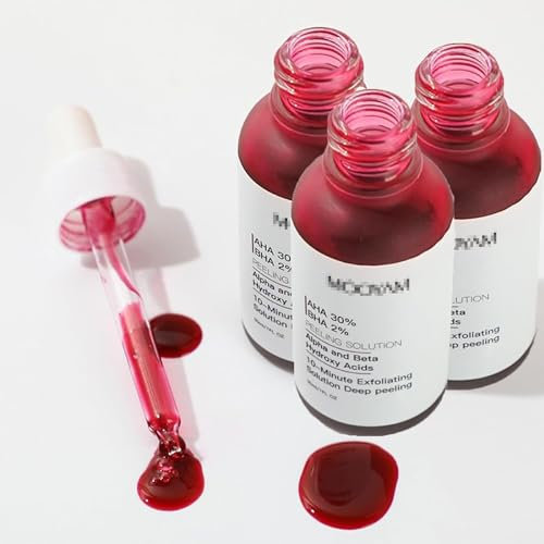 AHA 30% + BHA 2% Peeling-Lösung, Peeling-Anti-Akne-Serum, Chemisches Peeling Für Das Gesicht Zu Hause, Rotes BHA-Flüssig-Peeling Gegen Hautunreinheiten (3PSC)