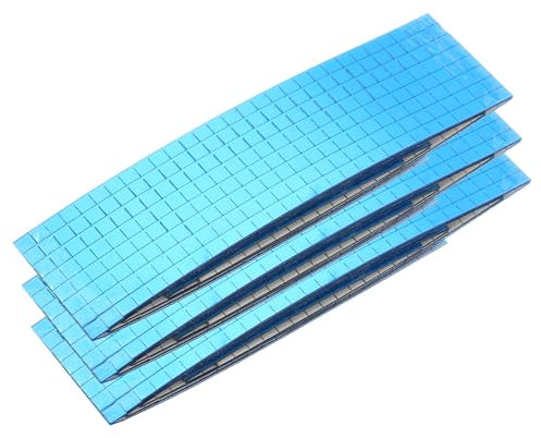 PATIKIL 5760pcs Mosaic Tile Sticker, 5x5mm Self-Adhesive Square Glass Tiles for Craft, Disco Balls, Photo Frame, Mirror Frames, Outdoor Decoration, Blue