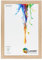 CLAMARO 'Neo Collage' Bilderrahmen 25x40 handgefertigt nach Maß | Eiche Natur | MDF-Holz Design Holzbilderrahmen inkl. Acrylglas und Metall Aufhänger (Querformat & Hochformat)