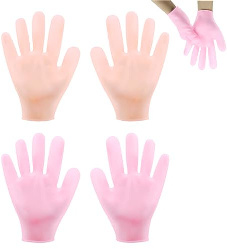 Fengyang® 2Pcs Guanti Idratanti In Silicone,Guanti In Gel Per Le Mani,Bellezza Delle Mani,Ripara Le Mani Secche,Asciugare Le Mani Screpolate E Ammorbidire La Pelle Ruvida