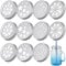 AHANDMAKER 32 Pcs Mason Can Jar Lids 4 Styles Flower/Snowflake/Spider Web Canning Lids for Mason Aluminium Hollow Candle Lids for Mason, Ball, Canning Jar