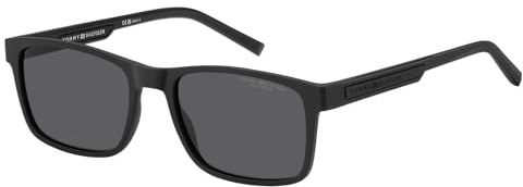 TOMMY HILFIGER Brille TH 2089/S Größe 56-19 mm Matte Schwarz polarisiert