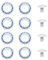 EMSea Lot de 12 Accessoires pour Nettoyeur de Piscine Robot de Nettoyage de Piscine Roulements à Billes en Plastique C60 Boulons de Roue en Plastique C55 Compatible avec Polaris 180 280 Piscine Robot