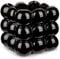Arborus Pots de fleurs d'intérieur en céramique noire de 13 cm - Petit pot de fleurs moderne carré pour maison, salon, chambre à coucher, bureau, décoration bohème