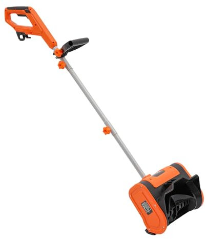 KEESUNG Spazzaneve elettrico, 1800 W, 3500 giri/min, spazzaneve a batteria, spazzaneve a batteria, spazzaneve a mano, spazzaneve a mano, motore in rame puro (arancione)