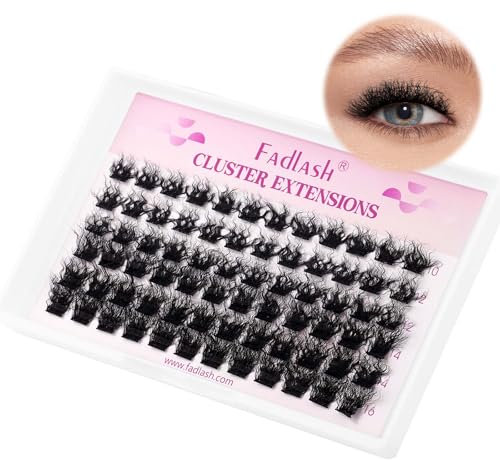 Faux Cils Individuels Naturel 0.07mm D Cornée 10-16mm Extension Cluster Volume Soie Cils DIY Faux Cils De Cils Facile À Appliquer À La Maison(D24)