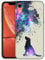 GlamCase for iPhone XR, iPhone XR Case - Galaxy Dog Pattern Design Printed Slim & Sleek Cute Plastic Hard Snap on Protective Designer Back Phone Case/Cover for iPhone XR White