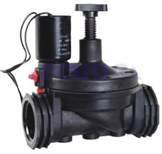 CIJIAOPOYU Versorgung mit wassersparendem, normalerweise geschlossenem Bewässerungsventil mit einstellbarem Durchfluss, 2-Wege-Magnetventil aus Kunststoff(3/4,Pulse 6-24V DC)