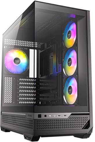 ANTEC CX700 ATX Mid Tower Gaming Case - Black - 3 x ARGB Fans - Glass Side/Front