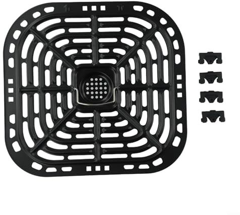 Besttoolifes Griglia di ricambio per friggitrice ad aria, adatta alla maggior parte delle friggitrici ad aria, accessori di ricambio per friggitrice ad aria, vassoio per piastra più croccante,