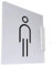 LED-WC-Schilder für Männer und Frauen, WC-Schilder für Büros und Unternehmen, Wandmontage, doppelseitig, Badezimmer-Indikatorschild, 20,3 x 20,3 cm