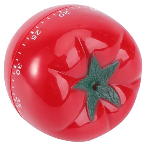 OKUMEYR Pomodoro-Timer rotierender Alarm-Timer Digitaluhren Küchentimer für Hunde Tomaten-Countdown-Timer Backzeit kinderküche Kitchen Küchenuhr Tomaten-Timer-Uhr Kunststoff außen