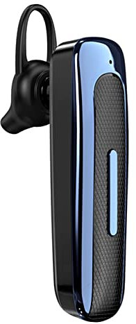 Jadeshay Bluetooth Headset, E1 Bluetooth5.0 Headphones In Ear Earpiece Handsfree Handsfree Bluetooth Headset IPX5 Waterproof Wireless HiFi Stereo Sports Business Earphones (Black Blue)