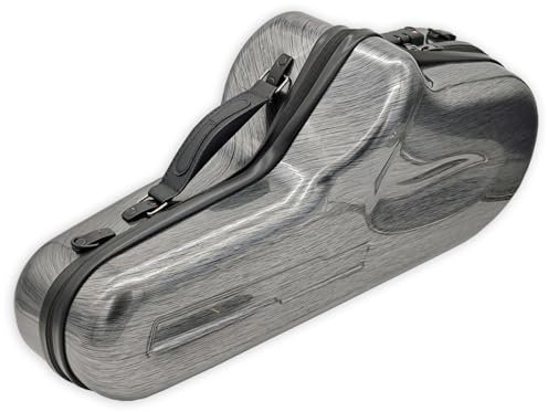 soundman Koffer für Saxophon (Altsaxophon) mit Rucksackfunktion und Zahlenschloss in Carbonlook