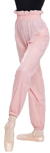 flexdans Damen Ballett Wärme Hosen, Leichte, Dünne Hochtaillierte Aufwärmhose Ripstop Pant Hose für Damen