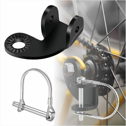 Fahrradanhänger - 12.2 MM Stahlkupplungsbefestigung Kompatibel mit Burley Bee & Älteren Modellen, Funktioniert mit Scheibenbremsen (90°)