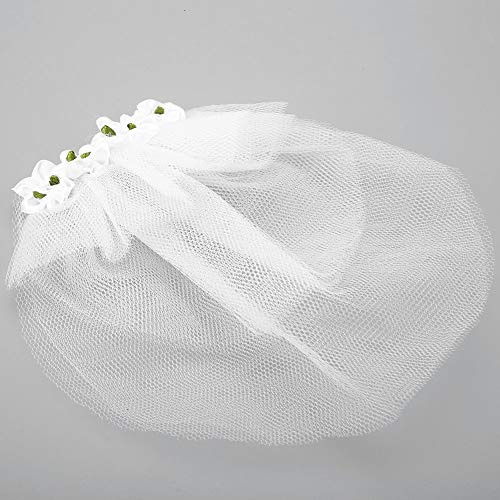 CFTGIW Haustier Hochzeit Schleier Hund Kopfschmuck Schleier Clamp/Holder Haustierhunde Accessoire Schön für Geeignete Dekorat Haustier Veilg (L)