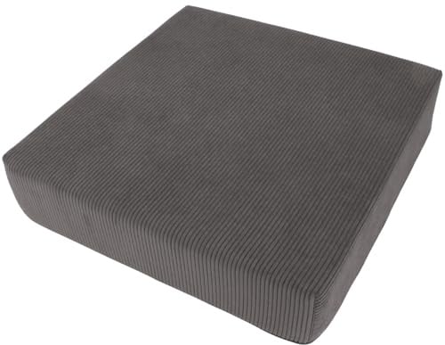 Alphadeco Premium Line Arivia - Sitzkissen - Hochwertiger Möbelstoff - Kaltschaum - Waschbar - Aufstehhilfe - Bodenkissen (Anthrazit, 45x45x10cm)