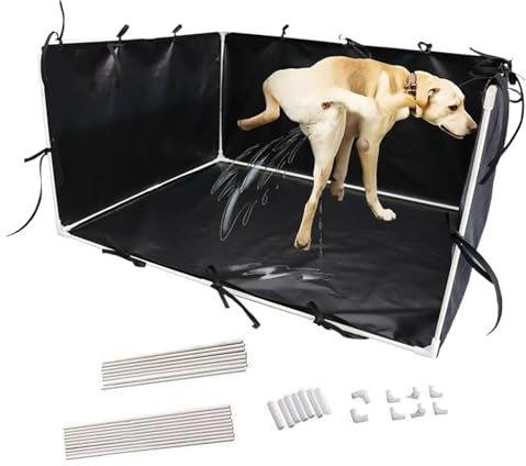 Wall Mounted Pee Pad Holder High Edge Puppy Potty Tray - Puppy Pee Pad Holder with High Walls for Small to Medium French Bulldog Corgie