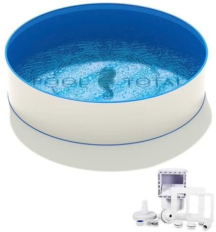 Pool-Set Basis+ Ø 3,50 x 1,50m, 0,8mm Stahl, 0,8mm Folie mit Keilbiese