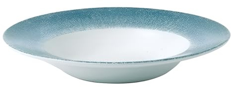 Churchill Studio Prints Raku Wide Rim Bowl Topaz Blue 280mm