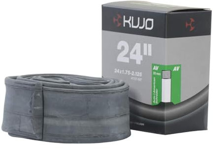 Kujo 553024 Cámara de Aire para Bicicleta, Unisex, 24 x 1.75/2.125-35 mm Valve