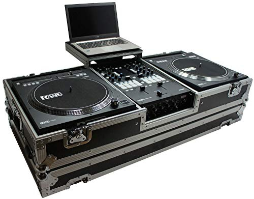 Harmony HC2T1272WLT DJ Battle Coffin Compatible with (2) Rane 12 Turntables & Rane 72 Mixer - Case Only