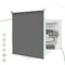HOMEDEMO Store Enrouleur Occultant Isolant Thermique Opaque, Rideau, Fixation avec ou sans Perçage, 80 x 120 cm (Largeur du Tissu 76 cm), Gris Foncé
