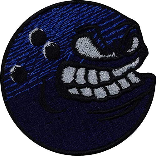 Bowlingkugel Aufnäher zum annähen BOWLING Sport Patch lustiger Aufbügler Smiley Bügelbilder Bowlingfan Verein Geschenk Applikation für Jacken/Trikot/T-Shirts/Jeans/Sporttaschen 50x50mm