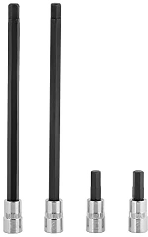 BRAZEN 6mm Hex Bit Socket/Allen Driver Four Pack (1/4 Drive, Multi Length)