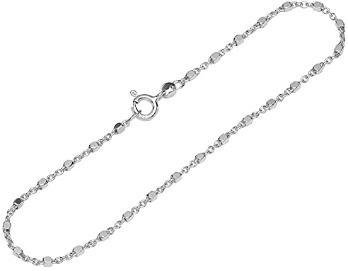 NKlaus Collier Fantasiekette (38cm - 80cm) 925 Sterling Silber Breite: 1,5mm Damen Halskette