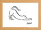 Picasso Katze Minimalistisch gerahmter Kunstdruck mit Glasfront, 25,4 x 34,3 cm Rahmen