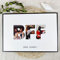 BFF Geschenke Holzbild - Foto Geschenk - personalisierbar zum Hinstellen/Aufhängen optional beleuchtet Beste Freundin, Weihnachtsgeschenke Beste Freundin, BFF Sachen - personalisierte Geschenke