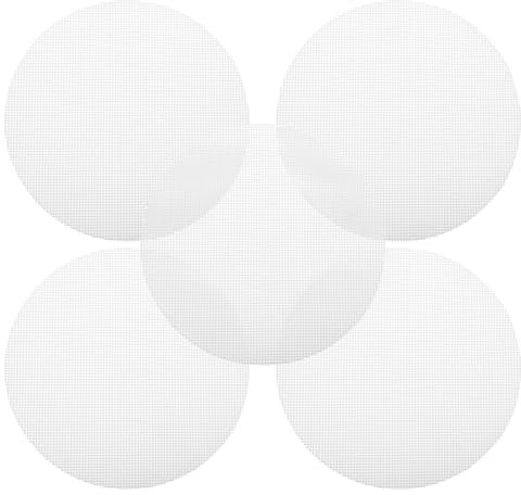 SHERCHPRY Matte Dim Sum Papier Wiederverwendbar Dampfgarer Mesh-Pads 20Cm Wiederverwendbare Dampfeinsätze Antihaft-Dampfmatte Atmungsaktive Stofffilter Zum Dampfbacken 5St Dim-Sum-Dampfgarer