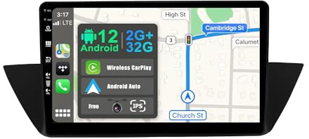 JOYX Android 12 IPS Autoradio Passt für BMW X1 E84 (2009-2015) - Eingebautes CarPlay Android Auto - KOSTENLOS Rückfahrkamera - 2G+32G - 10.1 Zoll 2 Din - DSP DAB Lenkradsteuerung WiFi Fast-Boot BT 4G