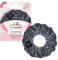 invisibobble Haargummi Extra Care Grau Scrunchie Soft as Silk, Haargummis starker Halt für Mädchen & Damen, Scrunchies Samt Grau, designed im Herzen Münchens, 1 stück (1er Pack)